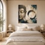 Buddha im Fokus als Modernes Wandbild oder Acrylbild