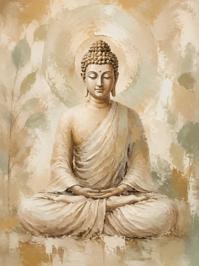 Meditativer Buddha als Wandbild oder Fine Art Print