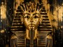 Goldene Pharaonenmaske als Wandbild oder Acrylbild