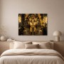 Goldene Pharaonenmaske als Wandbild oder Acrylbild