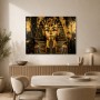 Goldene Pharaonenmaske als Wandbild oder Acrylbild