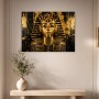Goldene Pharaonenmaske als Wandbild oder Acrylbild