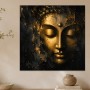 Goldene Buddha Maske als Kunstwerk oder Leinwandbild