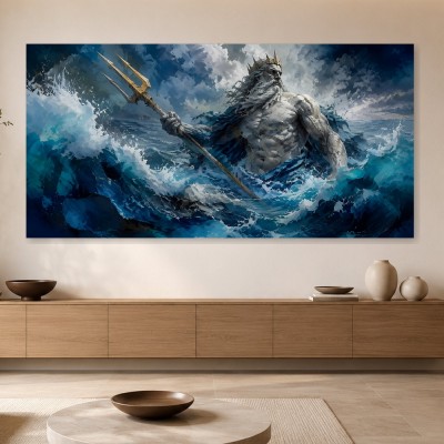 Majestätischer Meeresgott als Wandbild oder Fine Art Print