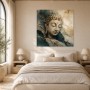 Buddha in Goldtönen, Wandbild oder Fine Art Print
