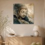 Buddha in Goldtönen, Wandbild oder Fine Art Print