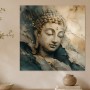 Buddha in Goldtönen, Wandbild oder Fine Art Print