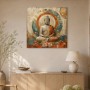 Meditativer Buddha als Wandbild oder Leinwand mit sanften Erdtönen