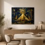 Mystisches Goldpyramiden Motiv als Acrylbild oder Kunstdruck