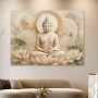 Buddha in sanften Naturtönen, als Wandbild oder Acrylbild