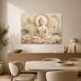 Buddha in sanften Naturtönen, als Wandbild oder Acrylbild
