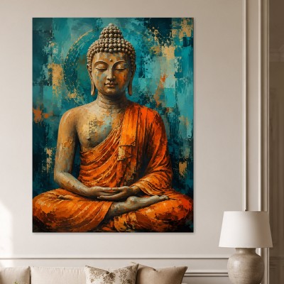 Meditativer Buddha als Leinwandbild oder Acrylbild