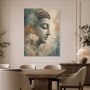 Buddha mit Lotusblüten als Leinwand oder Acrylbild