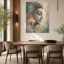 Buddha mit Lotusblüten als Leinwand oder Acrylbild