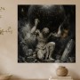 Atlas und der Sternhimmel als Wandbild oder Kunstwerk