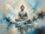 Buddha Ruhe zwischen Himmel und Wasser, Wandbild oder Fine Art Print