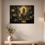 Buddha in Gold, Leinwandbild oder Acrylbild mit meditativer Tiefe