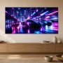 Neonrennen der Zukunft: Modernes Wandbild oder Acrylbild