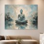 Meditativer Buddha im Licht, Leinwand oder Acrylbild