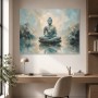 Meditativer Buddha im Licht, Leinwand oder Acrylbild