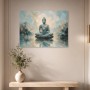 Meditativer Buddha im Licht, Leinwand oder Acrylbild