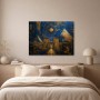 Ägyptische Pyramiden und Tempeltor als Acrylbild oder Leinwand