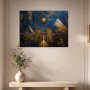 Ägyptische Pyramiden und Tempeltor als Acrylbild oder Leinwand