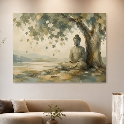 Buddha unter dem Baum als Leinwand oder Acrylbild