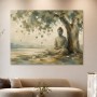Buddha unter dem Baum als Leinwand oder Acrylbild