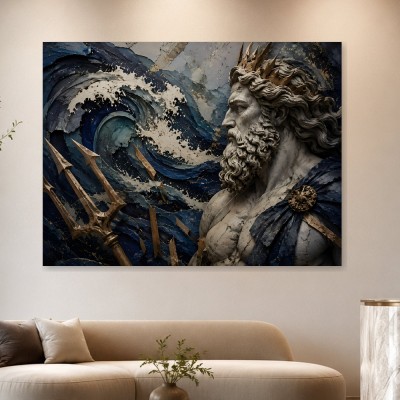 Neptun mit Wellen, Wandbild oder Fine Art Print