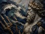 Neptun mit Wellen, Wandbild oder Fine Art Print