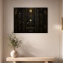 Ägyptische Symbolik als Wandbild oder Kunstdruck mit goldenen Details