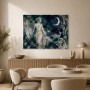 Mystische Waldszene mit Göttin als Kunstwerk oder Leinwandbild