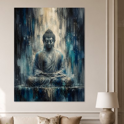 Meditative Buddha als Acrylbild oder Leinwand