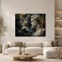 Griechische Statue mit Wellen, Acrylbild oder Kunstdruck