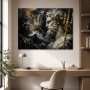 Griechische Statue mit Wellen, Acrylbild oder Kunstdruck