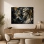 Griechische Statue mit Wellen, Acrylbild oder Kunstdruck