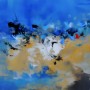 Abstraktes Wandbild Wasser Strand