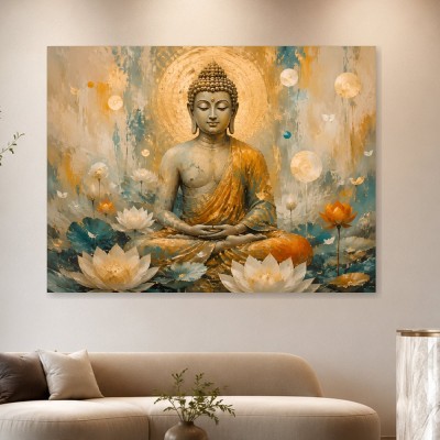 Meditativer Buddha als Leinwandbild oder Acrylbild