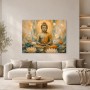 Meditativer Buddha als Leinwandbild oder Acrylbild