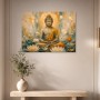 Meditativer Buddha als Leinwandbild oder Acrylbild