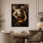 Starker Schmiedegott als Kunstwerk oder Wandbild