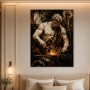Starker Schmiedegott als Kunstwerk oder Wandbild