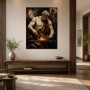 Starker Schmiedegott als Kunstwerk oder Wandbild