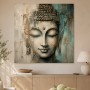 Meditativer Buddha als Wandbild oder Kunstdruck mit strukturierter Oberfläche