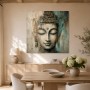 Meditativer Buddha als Wandbild oder Kunstdruck mit strukturierter Oberfläche