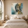 Buddha in sanfter Abstraktion, Acrylbild oder Kunstdruck