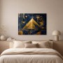 Ägyptische Geometrie als Acrylbild oder Kunstdruck