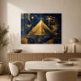 Ägyptische Geometrie als Acrylbild oder Kunstdruck