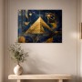 Ägyptische Geometrie als Acrylbild oder Kunstdruck